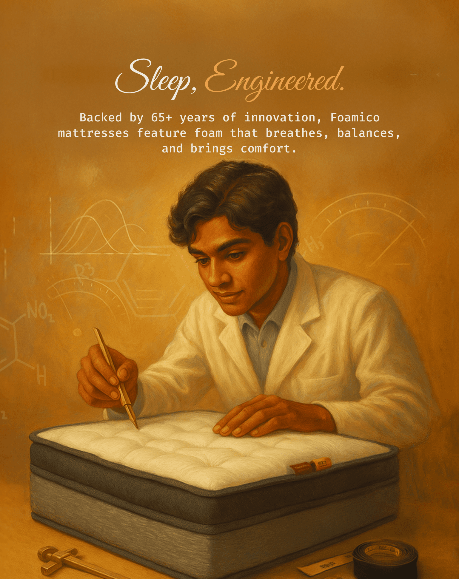 Sleep, Engineered - Foamico Mattress with 65+ years of innovation